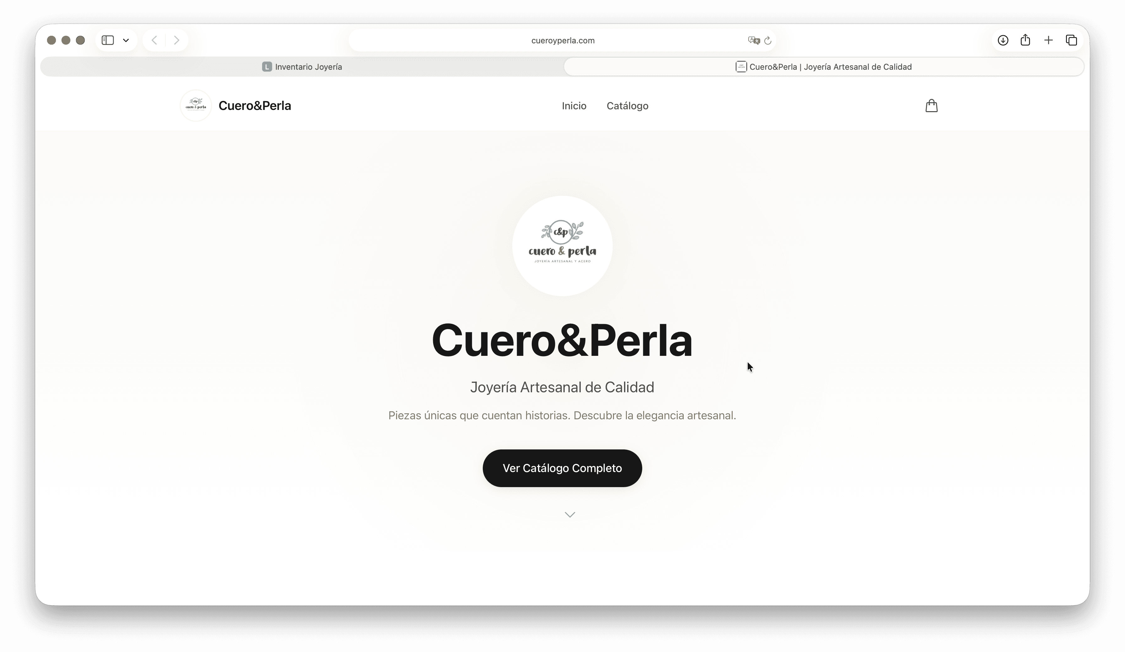 Public storefront home page